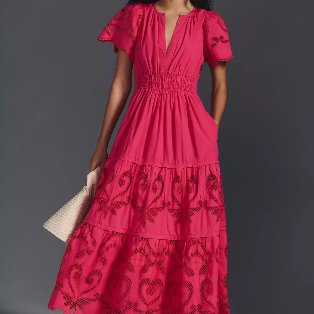 Anthropologie Somerset Maxi Dress: Cutwork Edition - Picture 2 of 11